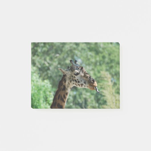 長い舌を搭載するキリン ポストイット (正面)