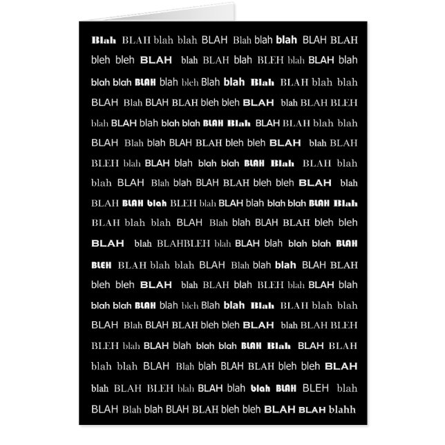 長い苦しみのカード (正面)