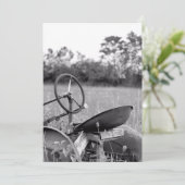 長い草の中のトラクター カード (スタンド正面)