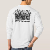 長い袖のアヒルの狩りのワイシャツ Tシャツ (裏面)