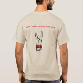 長い袖の角のサイン Tシャツ (裏面)