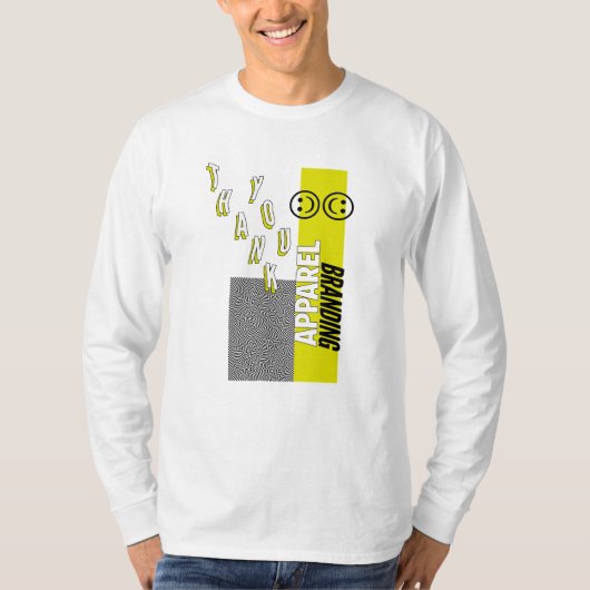 長い袖のTシャツありがとう Tシャツ (正面)