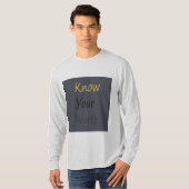 長い袖のTシャツの価値を持ってあなたの知って下さい Tシャツ (正面フル)