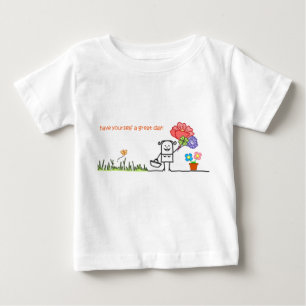 長い袖素晴らしのTシャツを1日持っている ベビーTシャツ