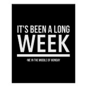 長い週の月曜日の引用文白おもしろいだった。 ポスター (正面)