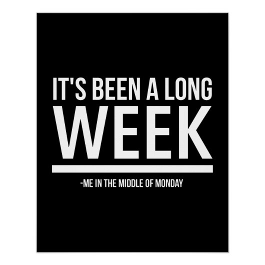 長い週の月曜日の引用文白おもしろいだった。 ポスター (正面)