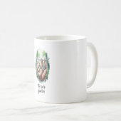 長い野生の動物が疲れている コーヒーマグカップ (正面右)