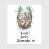 長い野生の動物が疲れている シール (シート)