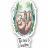 長い野生の動物が疲れている シール (正面)