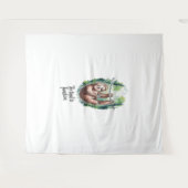 長い野生の動物が疲れている タペストリー (正面(横))