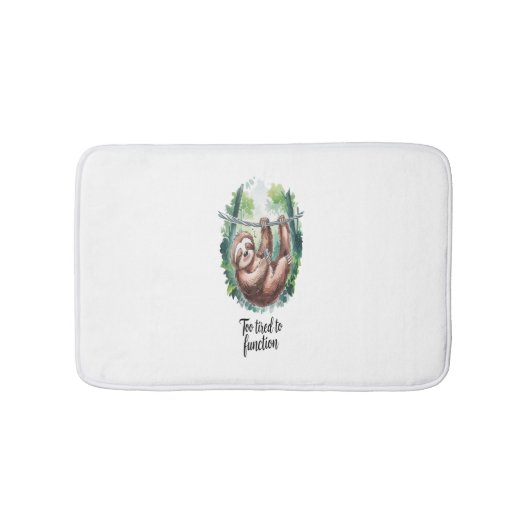 長い野生の動物が疲れている バスマット (正面)