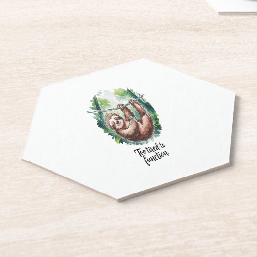 長い野生の動物が疲れている ペーパーコースター (アングル)