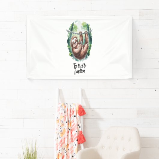 長い野生の動物が疲れている 横断幕 (インサイチュ)