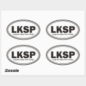 長い鍵 楕円形シール (シート)