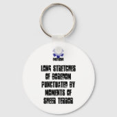 長い長い退屈の瞬間の純粋な恐怖 キーホルダー (正面)