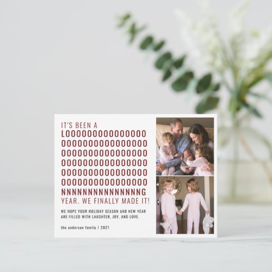 長い間のお正月がようやく写真に シーズンポストカード (スタンド正面)