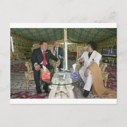 長い間カダフィを続けるリビア ポストカード (正面)