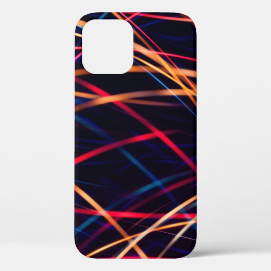 長い露出を持つネオンライトテクスチャ。抽象芸術、 Case-Mate iPhoneケース (裏面)