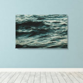 長い露出波 キャンバスプリント (インサイチュ (ウッドフロア))