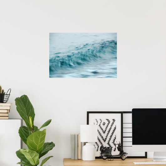 長い露出波 ポスター (ホームオフィス)