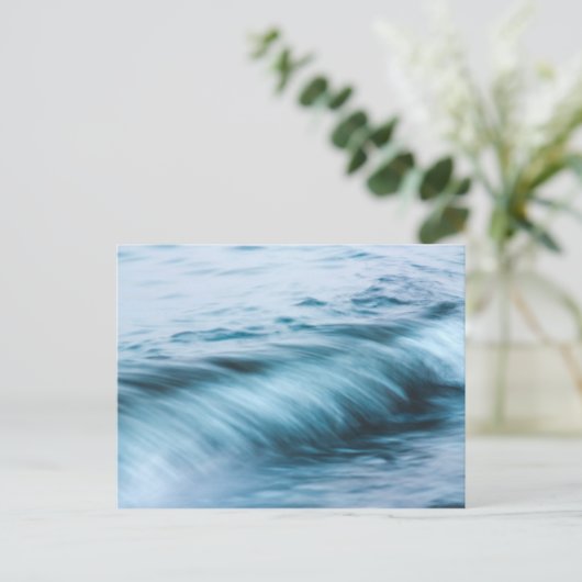 長い露出波 ポストカード (スタンド正面)