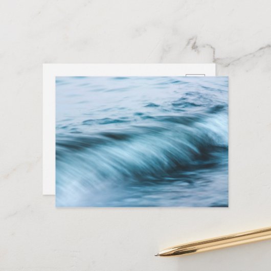 長い露出波 ポストカード (正面/裏面インサイチュ)