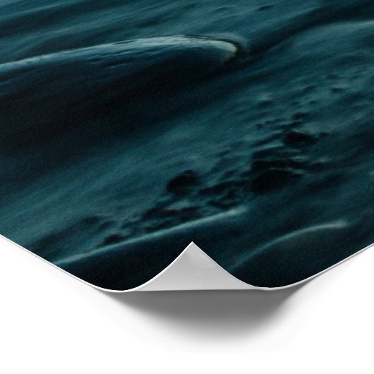 長い露出海 ポスター (角)