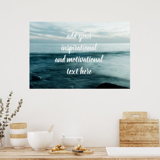 長い露出海 ポスター (キッチン)