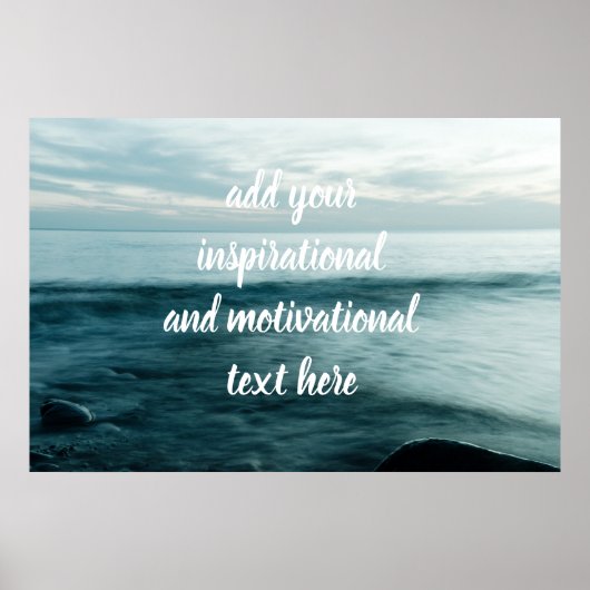 長い露出海 ポスター (正面)