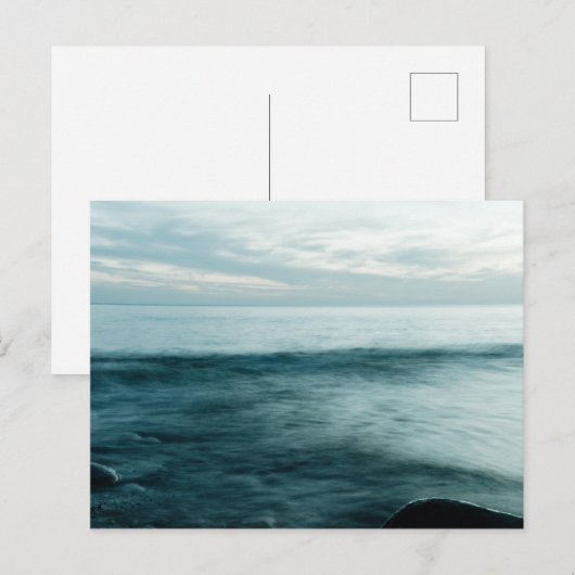 長い露出海 ポストカード (正面/裏面)