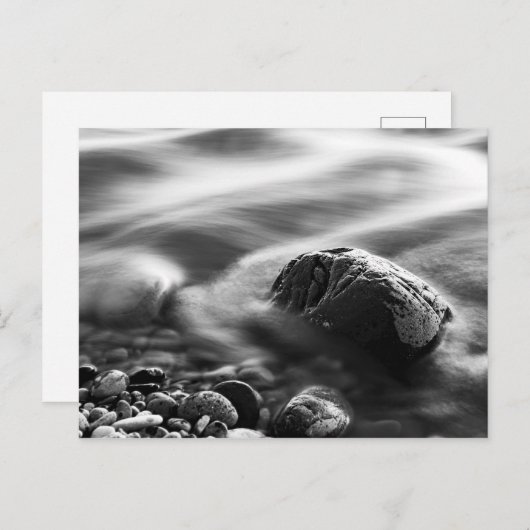 長い露出海 ポストカード (正面/裏面)