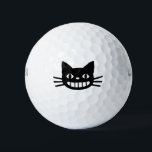 長い頬髯の笑顔の猫 ゴルフボール<br><div class="desc">猫クールゴルフボール</div>