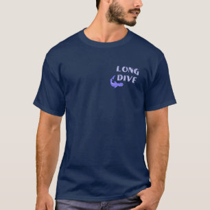 長い飛び込み: シュモクザメの暗闇のティー Tシャツ