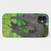 長い首の恐竜 ジャングル冒険 Case-Mate iPhoneケース (裏面(横))