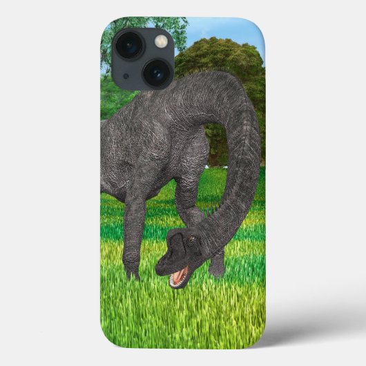 長い首の恐竜 ジャングル冒険 Case-Mate iPhoneケース (裏面)