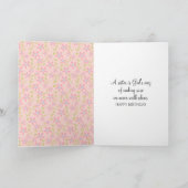 長い髪のステッキガール 姉のプレゼント用 カード (内部)