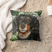 長い髪のダックスフント クッション (ブランケット)