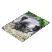 長い髪のチワワの子犬 ノートブック (左側)