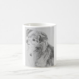 長い髪のチワワ犬のマグ コーヒーマグカップ