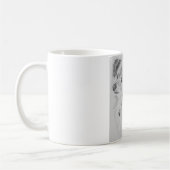 長い髪のチワワ犬のマグ コーヒーマグカップ (左)