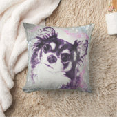 長い髪のチワワ クッション (ブランケット)