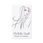 長い髪のヘアスタイリスト兼メイクアップアーティストのブランディング