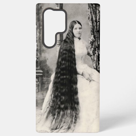 長い髪のヴィクトリア朝の女性 SAMSUNG GALAXYケース (裏面)