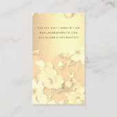 長い髪の人 | サロン鋏 | 花 名刺 (裏面)