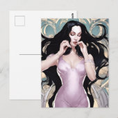 長い髪の人 ポストカード (正面/裏面)