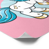 長い髪の素晴らしく可愛いユニコーン ポスター (角)