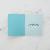 長い髪の黒いダッチャンド カード (内部)