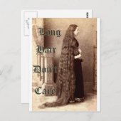 長い髪は、やめ気にて ポストカード (正面/裏面)