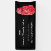 長い髪 |ヘアスタイリスト |美容師 |サロン 横断幕 (縦)