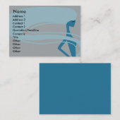 長い髪-丸太 名刺 (正面/裏面)